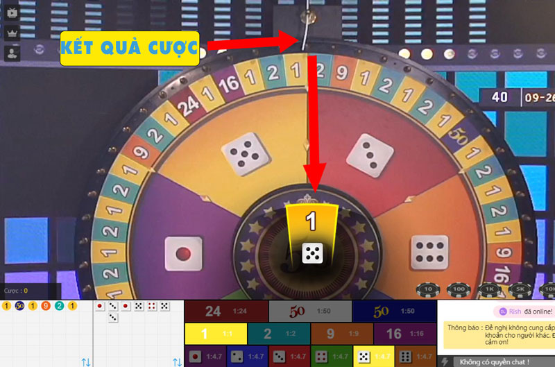 Giao diện chơi Game casino lucky wheel