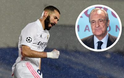 Chủ tịch Perez động viên nhưng cũng là mệnh lệnh cho Benzema cùng đồng đội phải thắng Barca trong đêm mai.