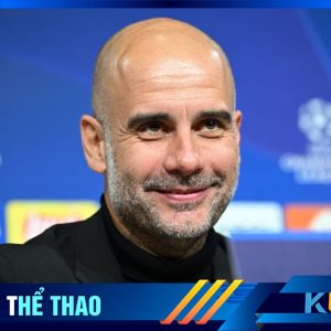 HLV Pep Guardiola trong một lần trả lời phỏng vấn