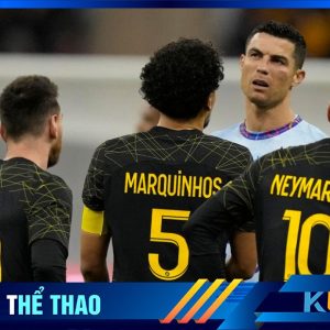 Ronaldo đang nói về giải đấu Saudi Pro League cho Messi, Neymar cùng Marquinhos nghe