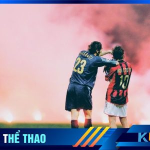 Hình ảnh về trận đối đầu giữa Inter Vs Milan tại bán kết Champions League cách đây đúng 20 năm.