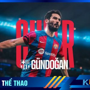 Barca đăng ảnh thông báo hợp đồng với Gundogan trên trang chủ