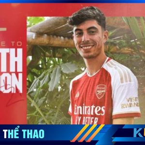 Ảnh bài viết thông báo tân binh Havertz trên trang chủ Arsenal