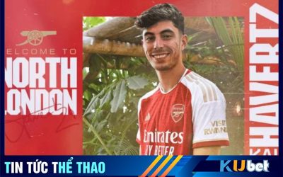 Ảnh bài viết thông báo tân binh Havertz trên trang chủ Arsenal