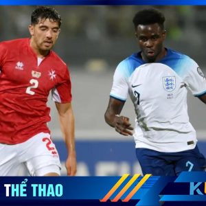 Bukayo Saka dính chấn thương mắt cá trong trận đối đầu cùng Malta