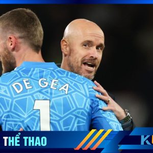 Thủ thành De Gea và HLV ten Hag thời còn “Mặn nồng”