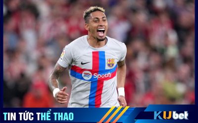 Raphinha thi đấu rất trong màu áo Barca kể từ khi chuyển đến từ Leeds