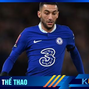 PSG tái quan tâm ngôi sao chạy cánh Ziyech của Chelsea