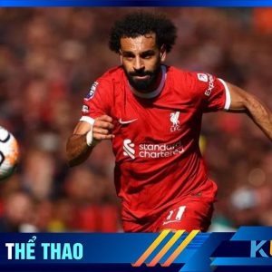 Kubet cập nhật hình ảnh tiền đạo Mohamed Salah đang trong trạng thái phát động tấn công