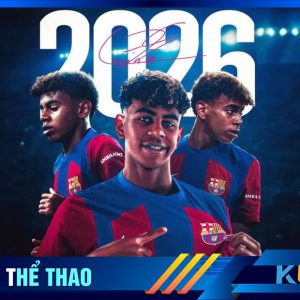 Kubet cập nhật hình ảnh Poster của Yamal được đăng trên trang chủ CLB Barca